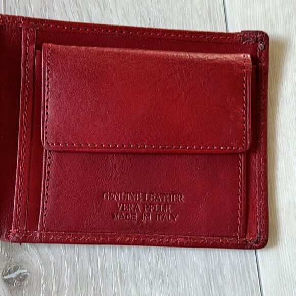 Venice Leather Mario-Men’s handmade genuine leather‎ wallet w/coin pocket New - Picture 7 of 8
